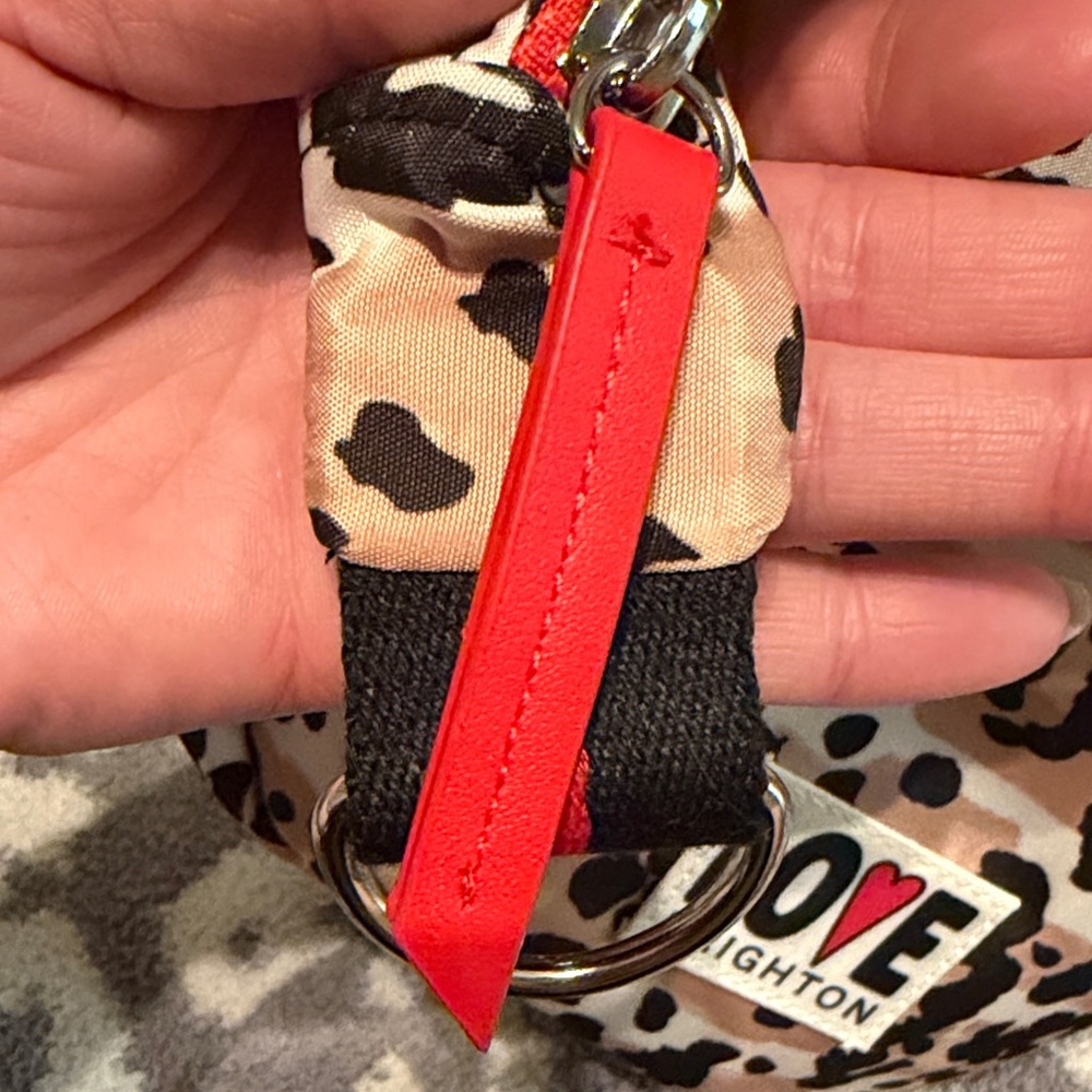 Brighton Love Animal Print Bag with Red Accent - Picture 7 of 7